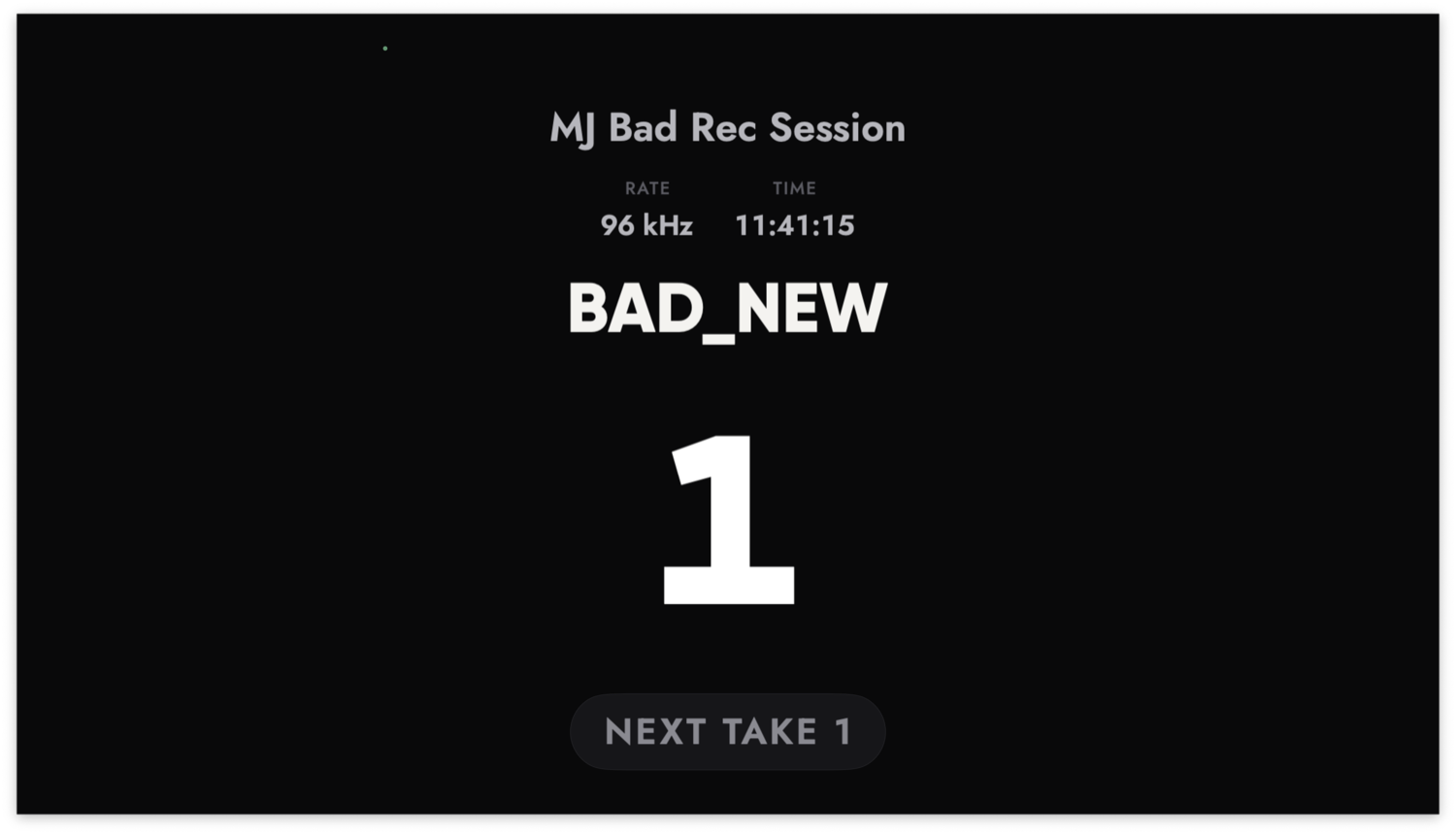 dB Take HUD, screen 3