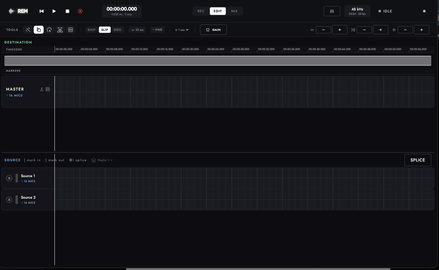 REM · RecordEditMix, screenshot